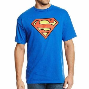 Superman Logo Men's Hanes Beefy T-Shirt Size M